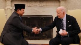 Presiden Prabowo Subianto bertemu Presiden AS Joe Biden di Gedung Putih, hari Selasa siang (12/11/2024). (Dok. Tim Media Prabowo)
