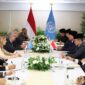 Presiden RI Prabowo Subianto melakukan pertemuan dengan Sekjen Perserikatan Bangsa-Bangsa (PBB) António Guterres.. (Dok. Tim Meida Prabowo)